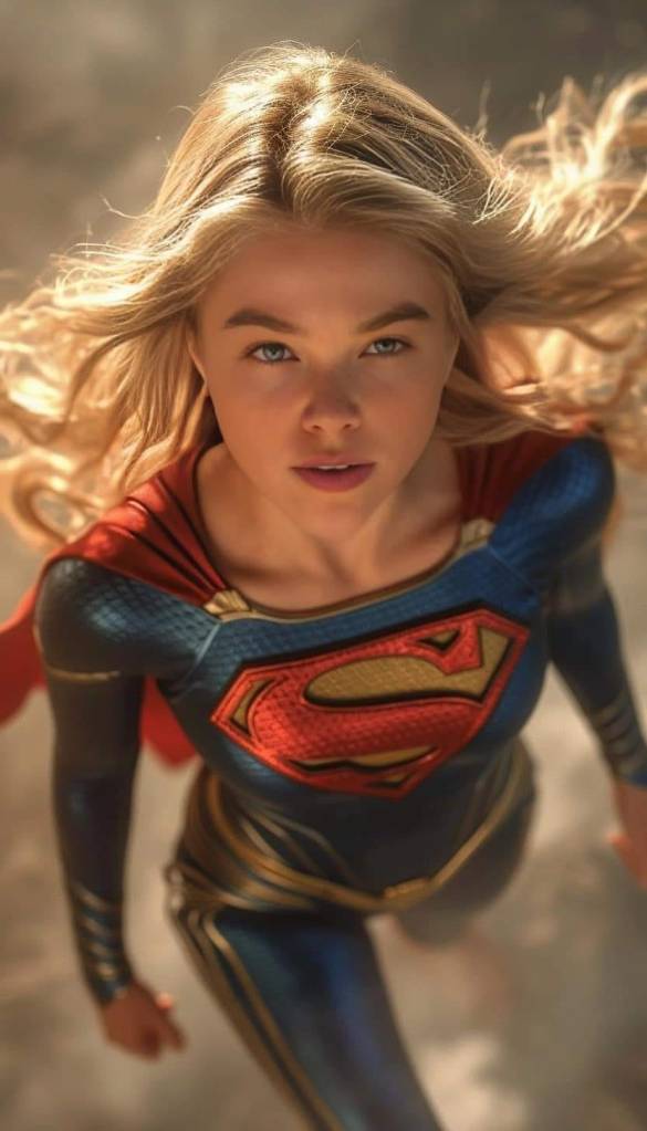 Milly Alcock Supergirl Costume Render