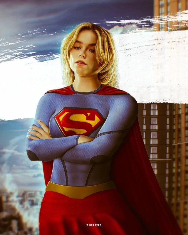 Milly Alcock Supergirl Artwork 2024