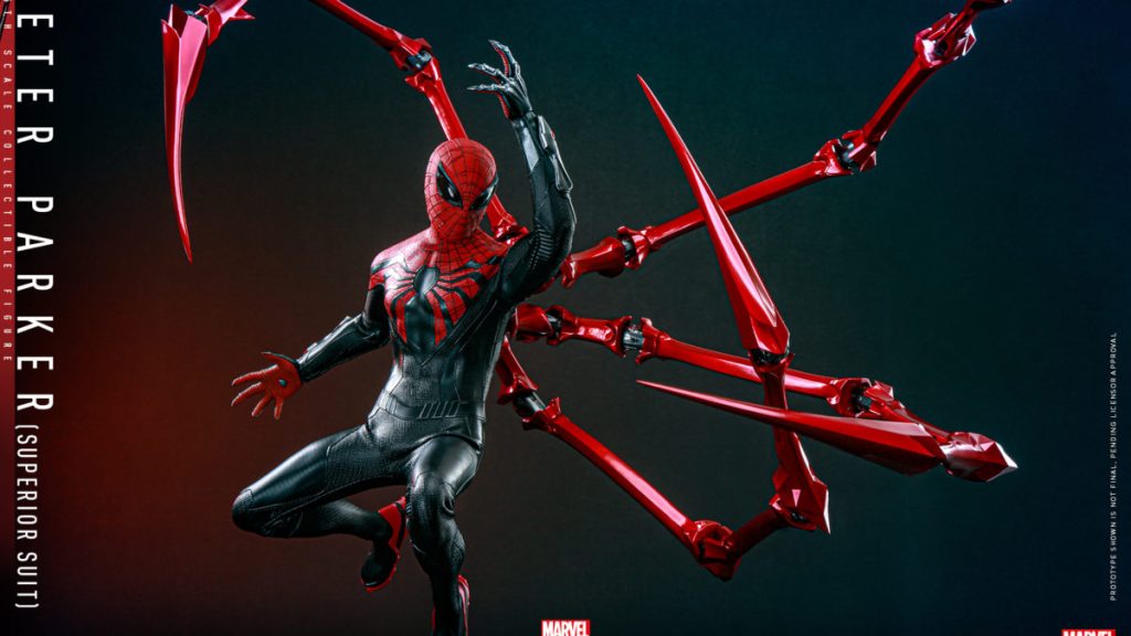 Hot Toys Unveils Superior Spider-Man 1/6th Scale Figure from SPIDER-MAN 2, Inspired by Unlockable Suit