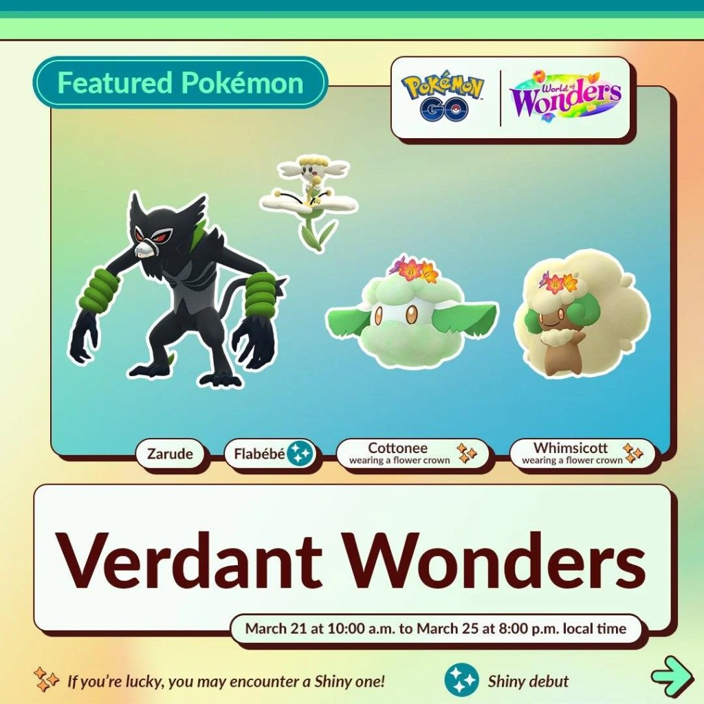Pokémon Go Verdant Wonders Event